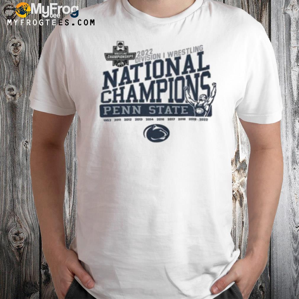 Ncaa wrestling championship 10 years 2022 Division I wrestling national champions shirt