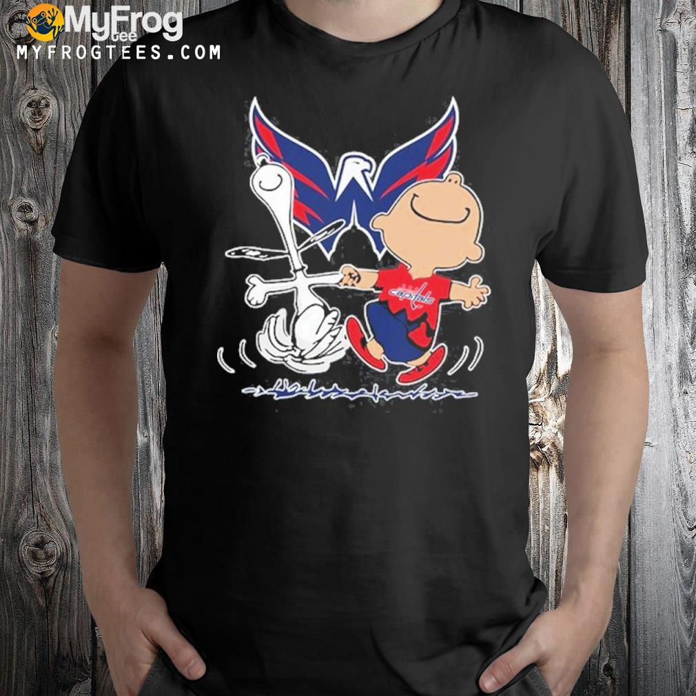 NHL Washington Capitals Charlie Brown Snoopy Shirt