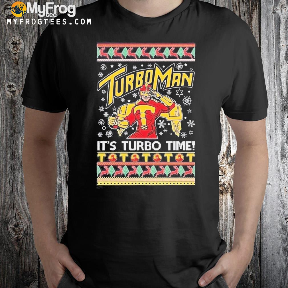 OnCoast TurboMan It's Turbo Time! Ugly Christmas Sweater Sweatshirt