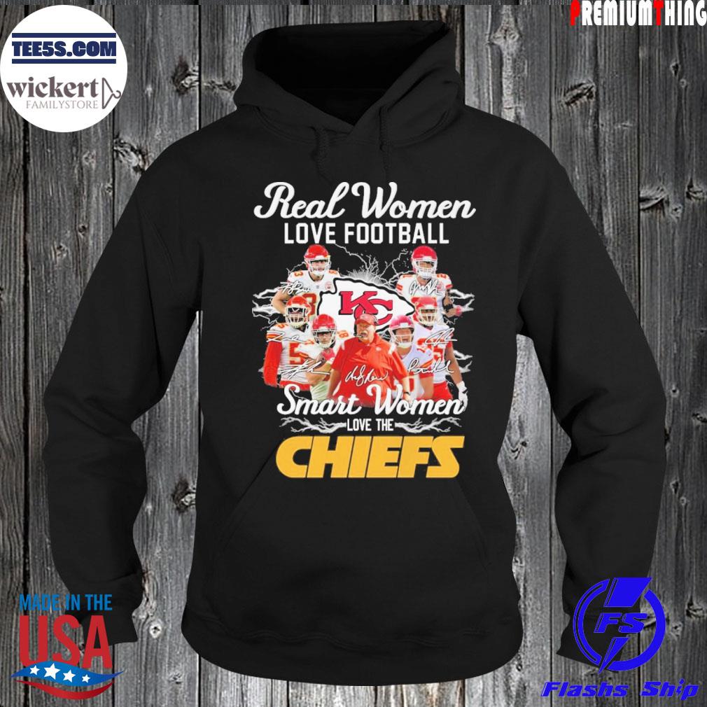 Real women love Football smart women love the Chiefs team player s Hoodie