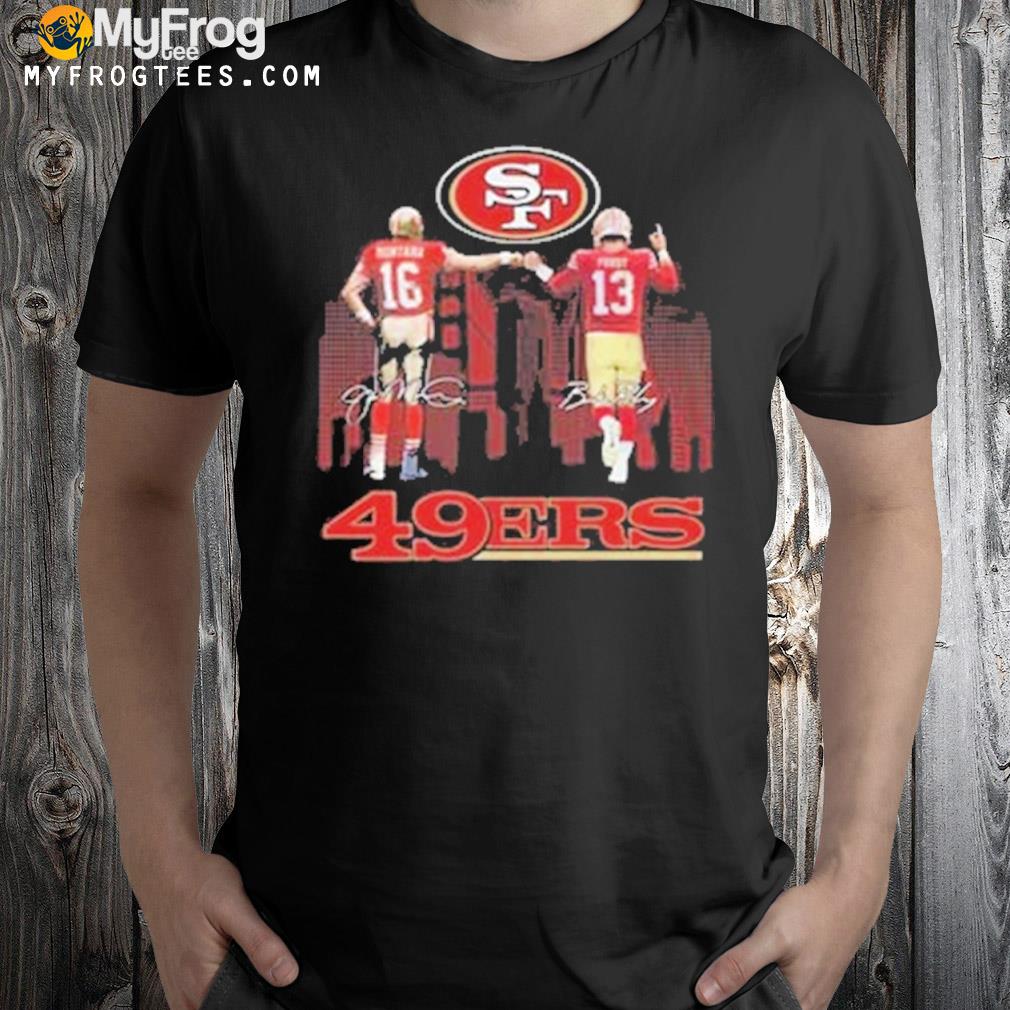 San Francisco 49ers City Joe Montana And Brock Purdy Signatures T-shirt