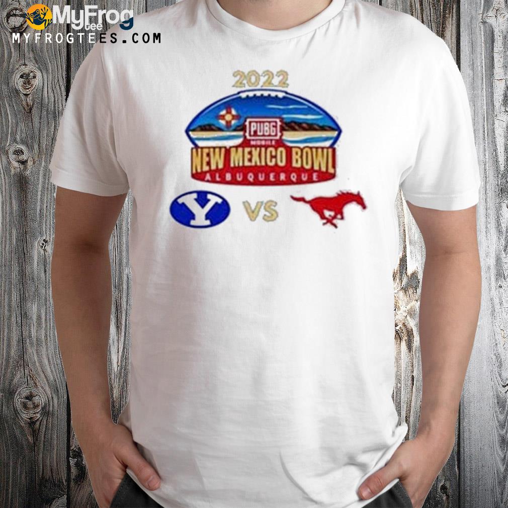 SMU Mustangs vs BYU Cougars 2023 New Mexico Bowl apparel matchup T-shirt