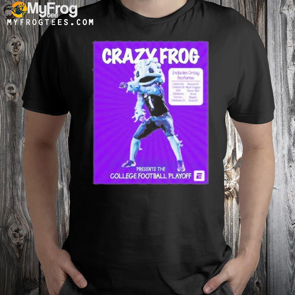 Tcu Horned Frogs Carzy Frog College Football Playoff T-shirt