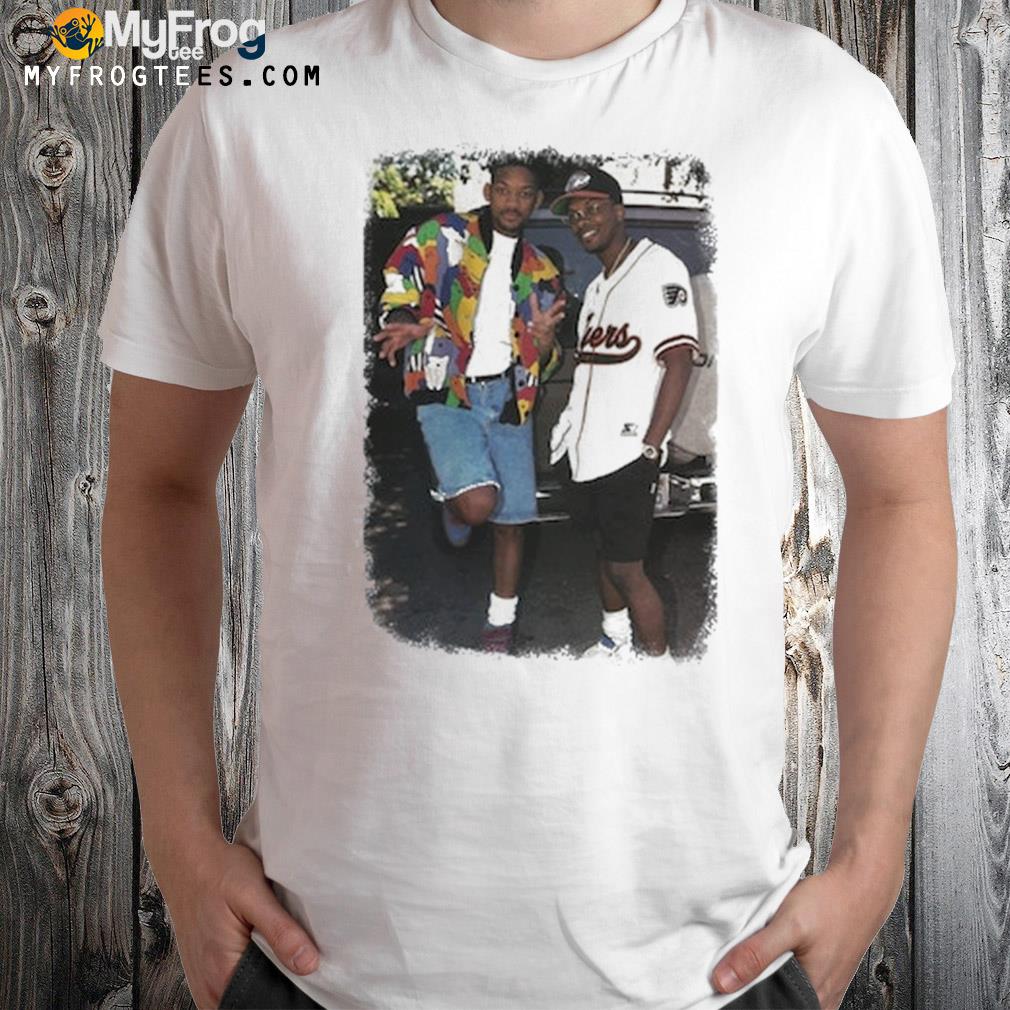 The fresh prince of bel air 90's fashion style Will Smith DJ Jazzy Jeff t-shirt