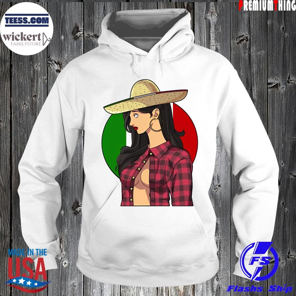 Sexy Sombrero Mexican Gangster Girl Cinco De Mayo Hoodie.jpg