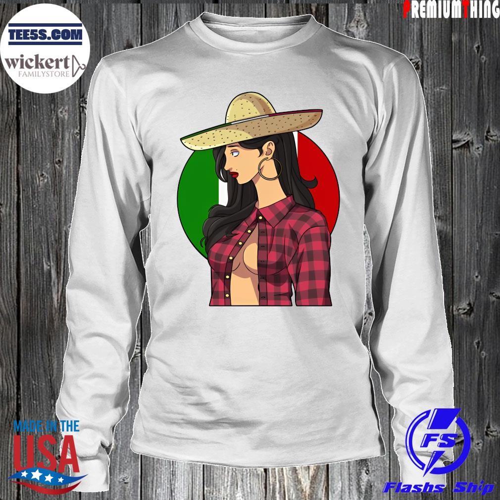 Sexy Sombrero Mexican Gangster Girl Cinco De Mayo LongSleeve.jpg