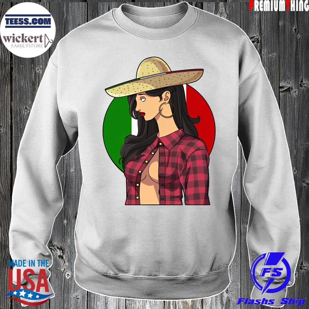 Sexy Sombrero Mexican Gangster Girl Cinco De Mayo Sweater.jpg