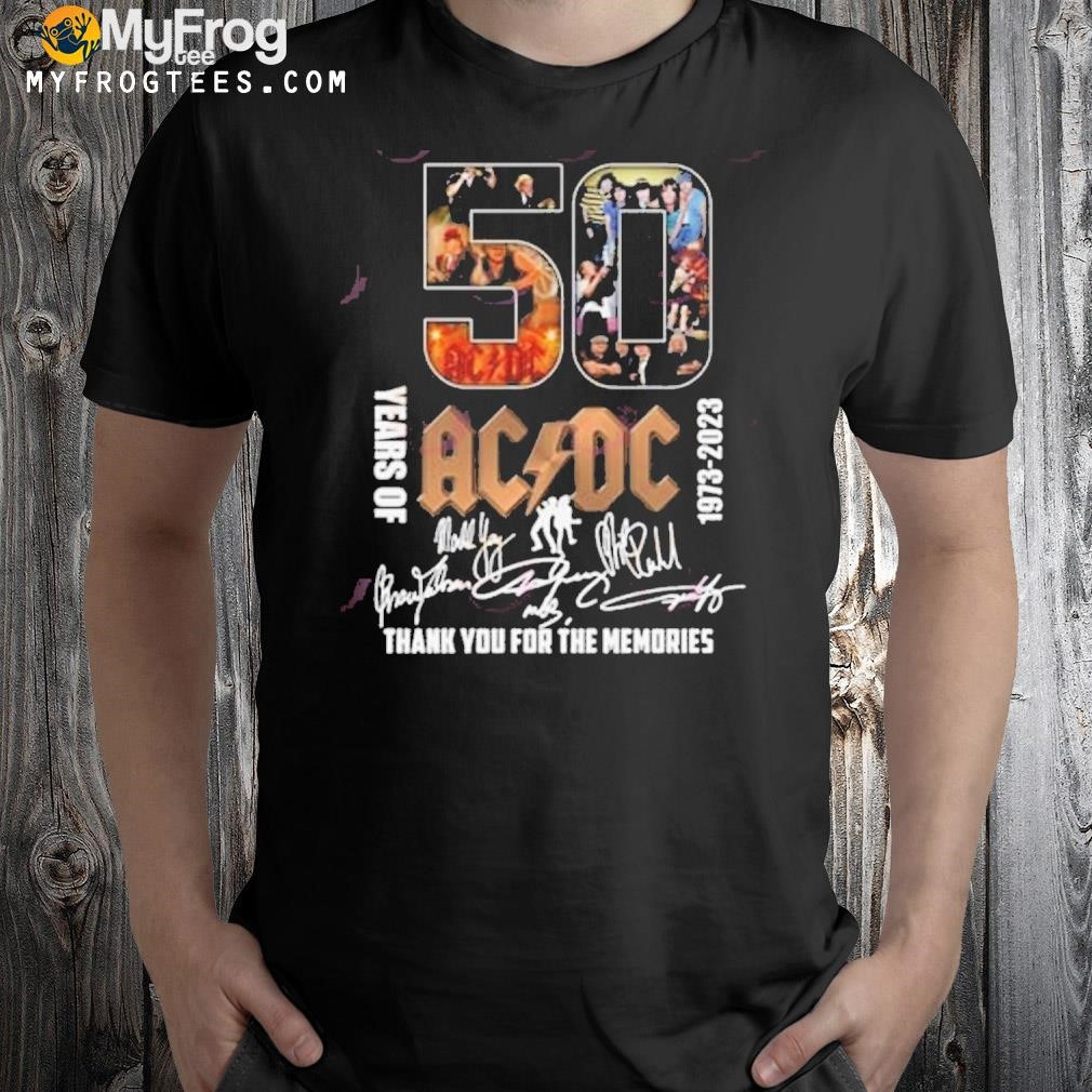 ACDC Rock Band 50th Anniversary 2D T-Shirt