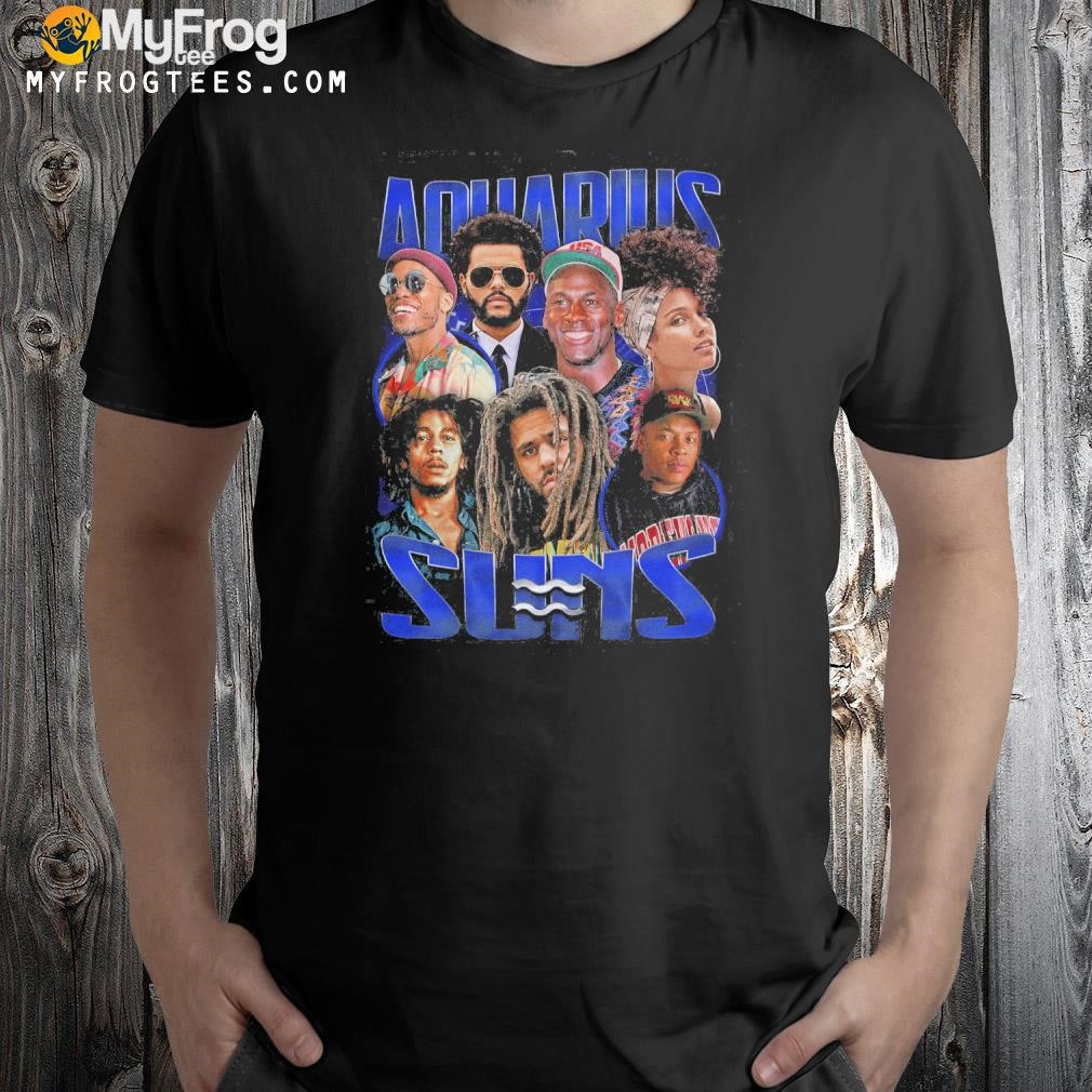 Aquarius zodiac graphic shirt