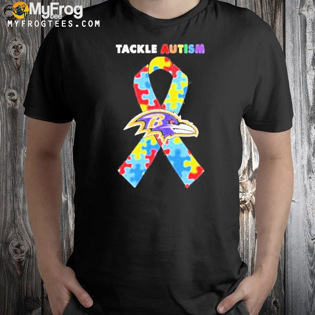 Baltimore Ravens Tackle Autism 2023 logo Shirt