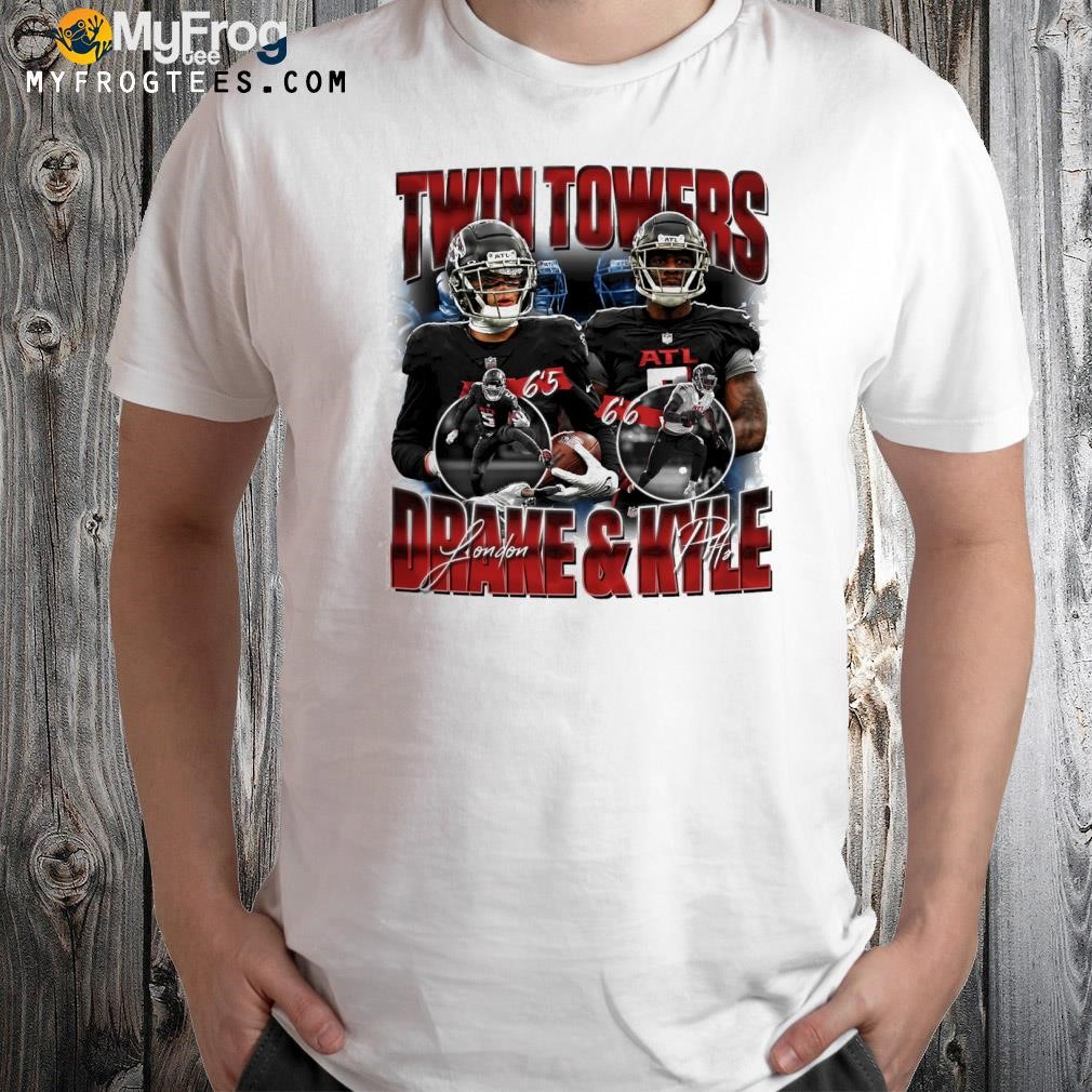 Drake london x kyle pitts twin towers 2023 t-shirt