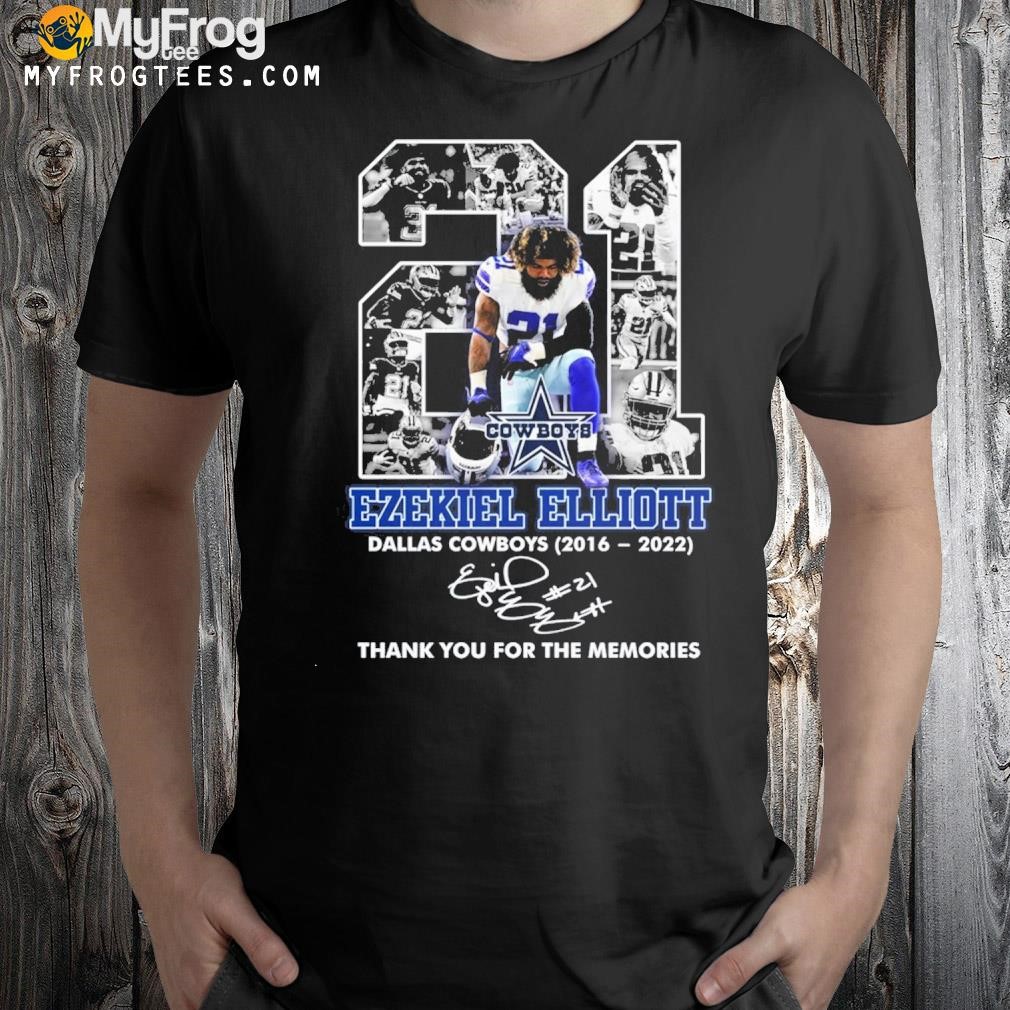 Ezekiel elliott Dallas Cowboys 2016 2023 thank you for the memories shirt