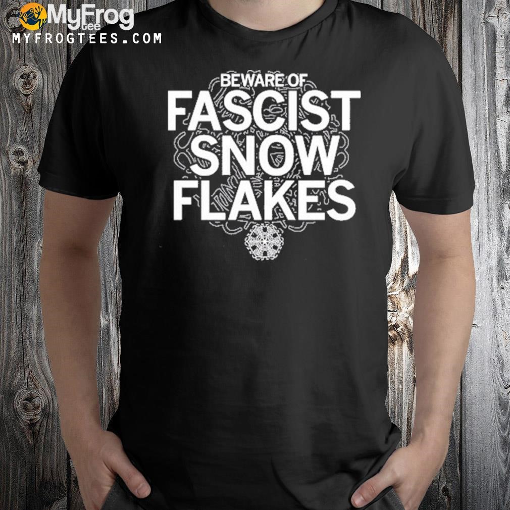 Fascist snowflakes stacked text logo shirt