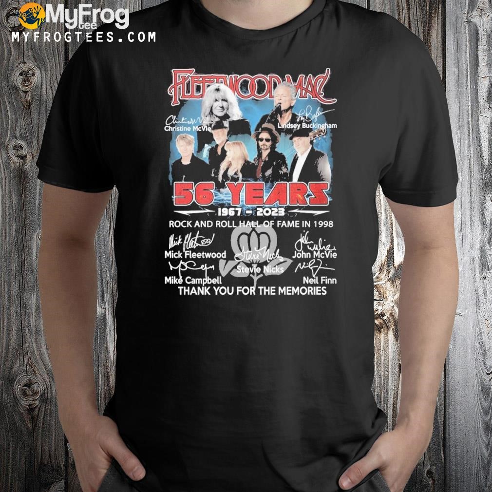 Fleetwood Mac 56 Years 1967-2023 Signatures Shirt