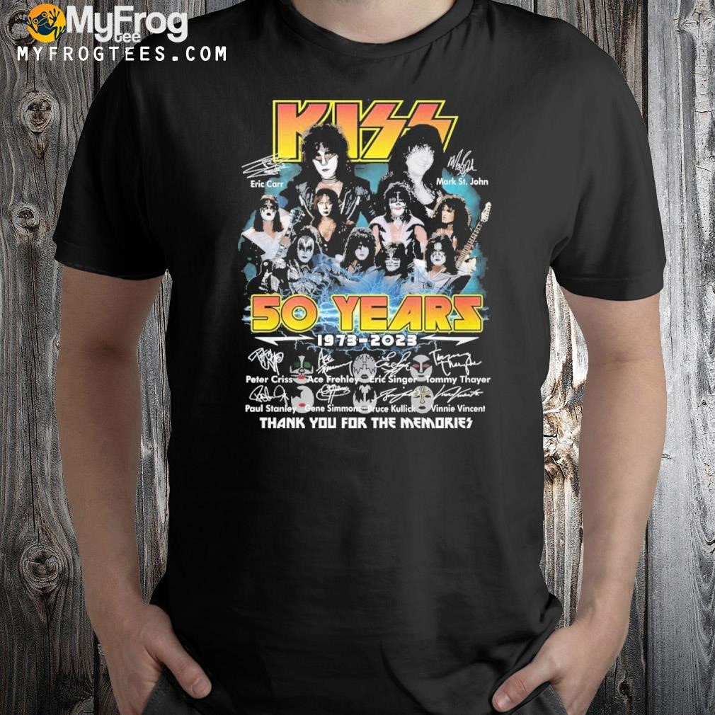 Kiss 50 Years 1973-2023 Signatures Shirt
