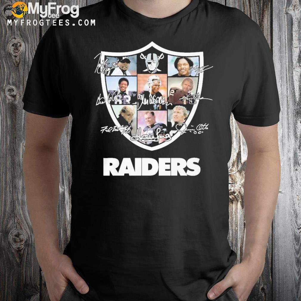 Las Vegas Raiders team player signatures 2023 shirt