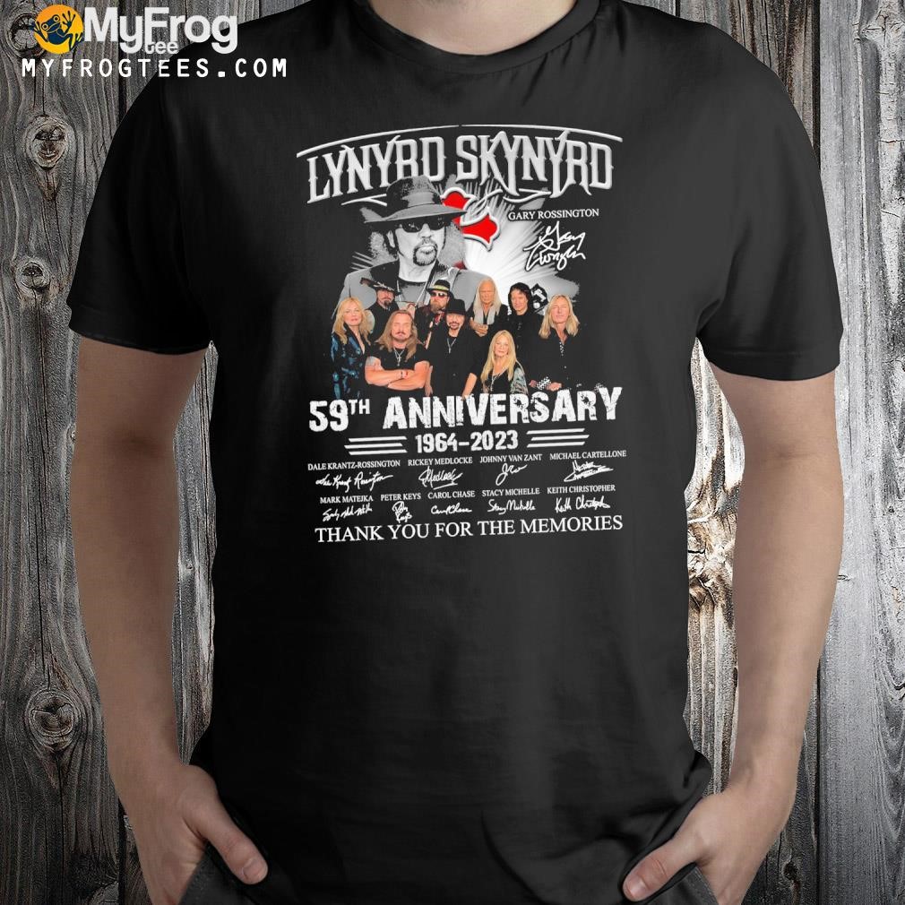 Lynyrd Skynyrd 59th Anniversary 1964-2023 Signatures Shirt