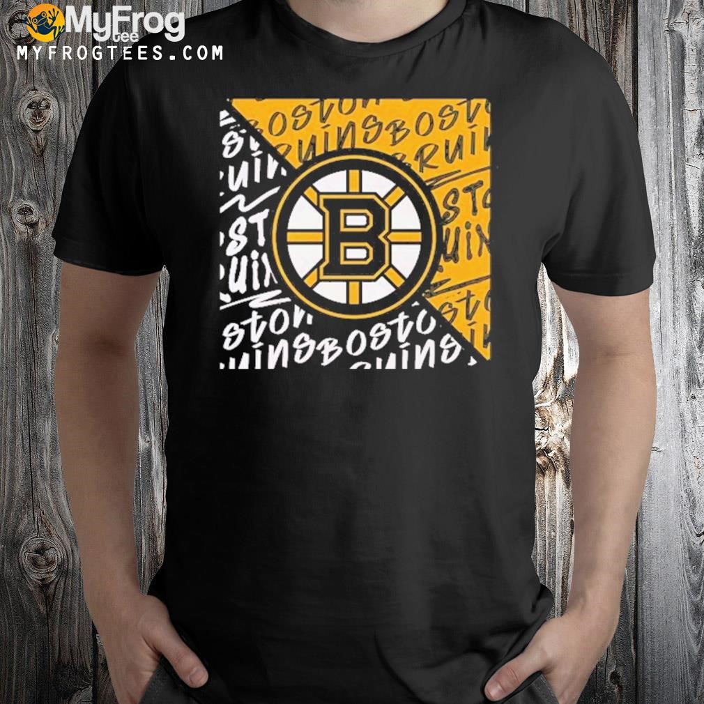 Nhl Boston Bruins black divide shirt