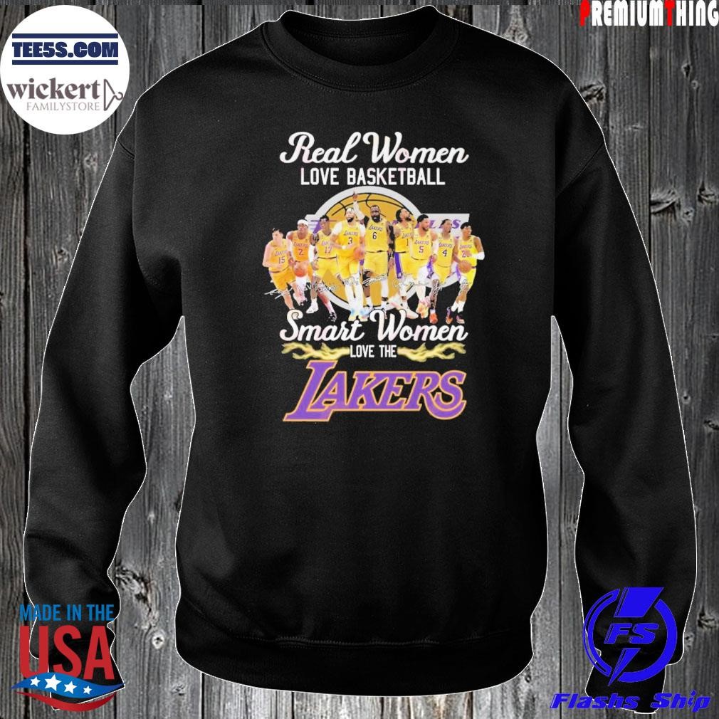 Real women love basketball smart women love the Lakers shirt Sweater.jpg