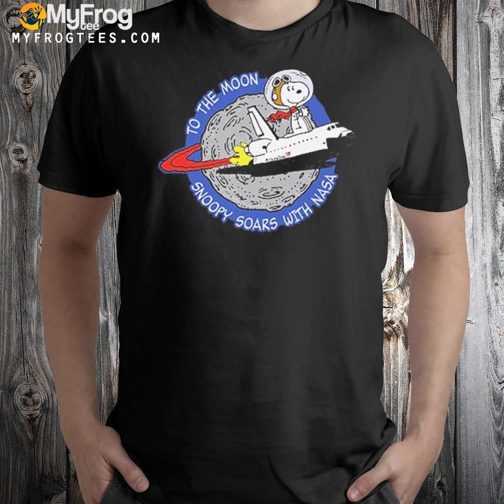 To The Moon Snoopy Soars With Nasa T-Shirt