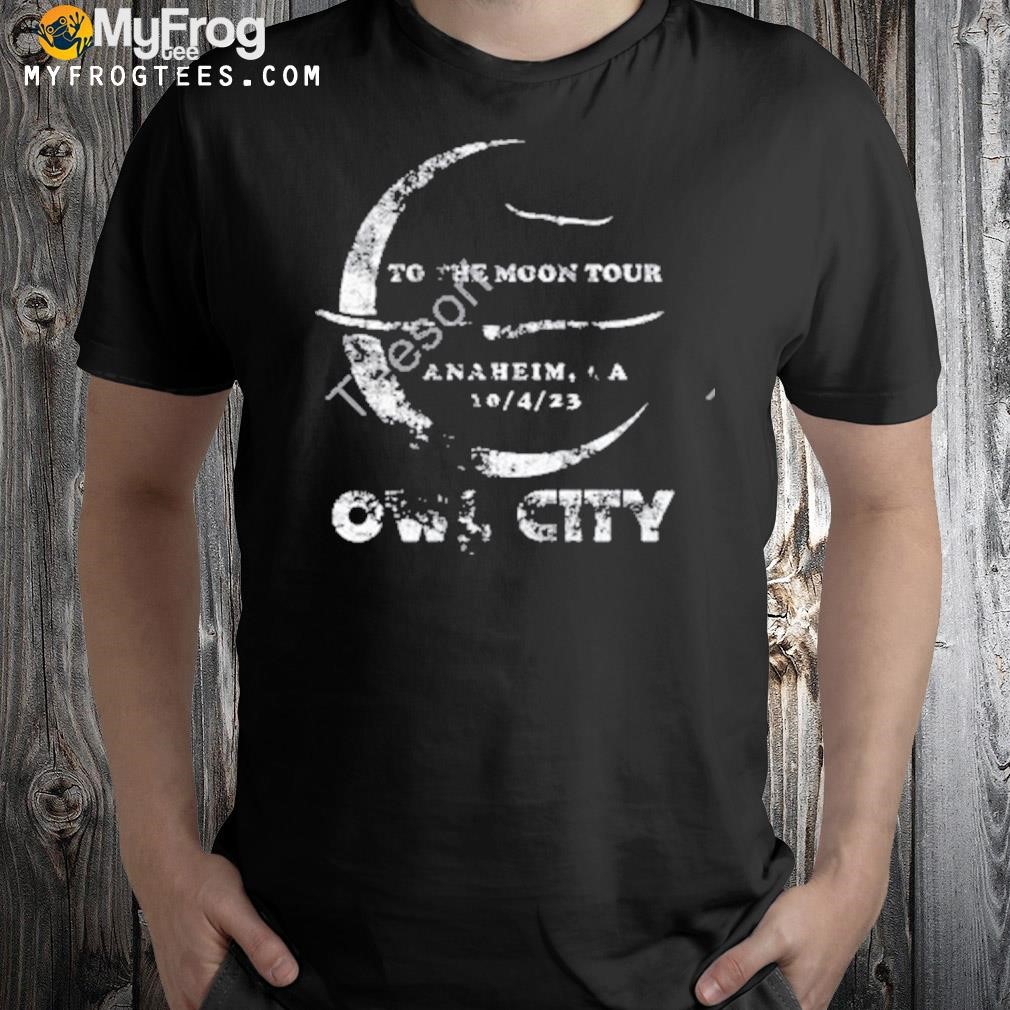 To The Moon Tour Anaheim Owl City shirt