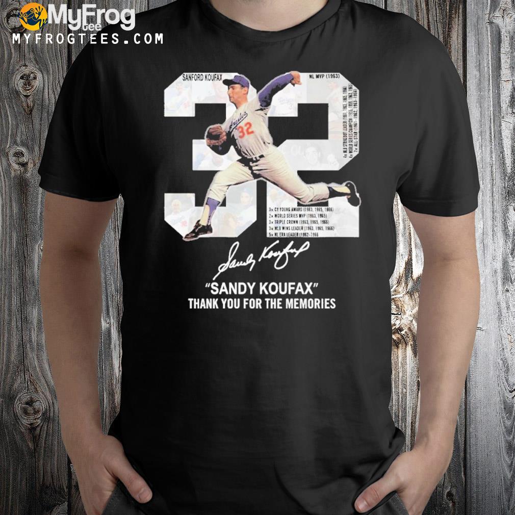 Sandy Koufax Thank You For The Memories T-Shirt