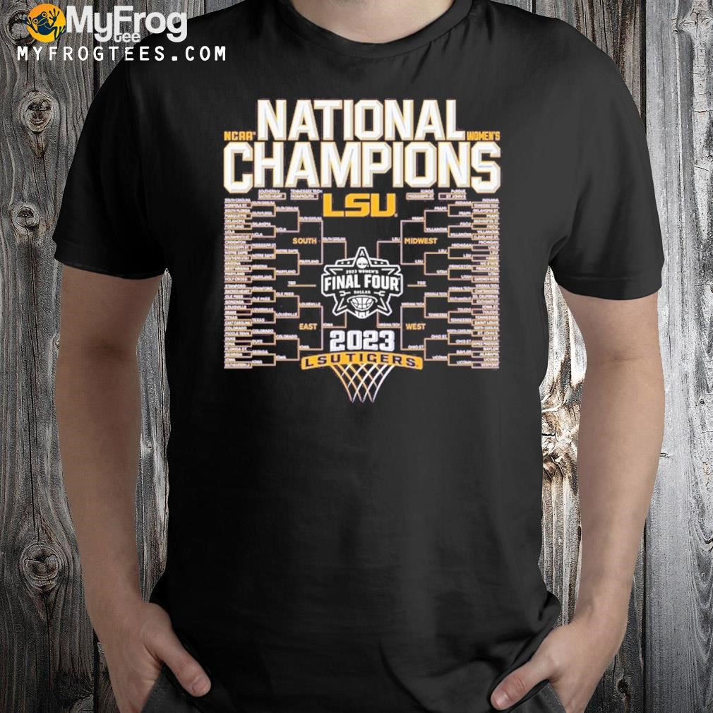 2023 NCAA Women’s Basketball National Champions Focus Bracket T-Shirt