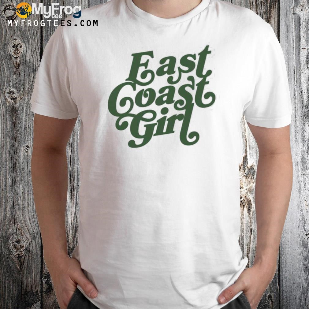 East Coast Girl Ribbed Champion logo shirt