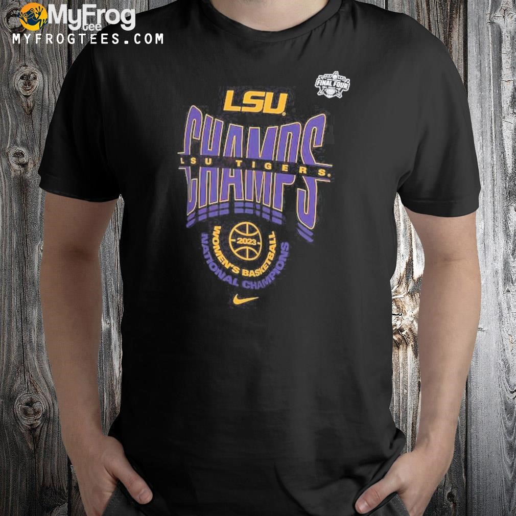 LSU Tigers Nike 2023 NCAA Women’s Basketball National Champions Locker Room T-Shirt