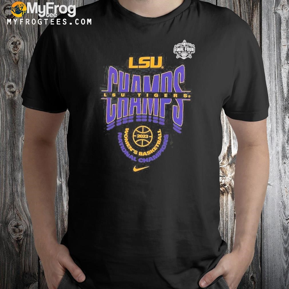 LSU Tigers Nike Youth 2023 NCAA Women’s Basketball National Champions Locker Room T-Shirt