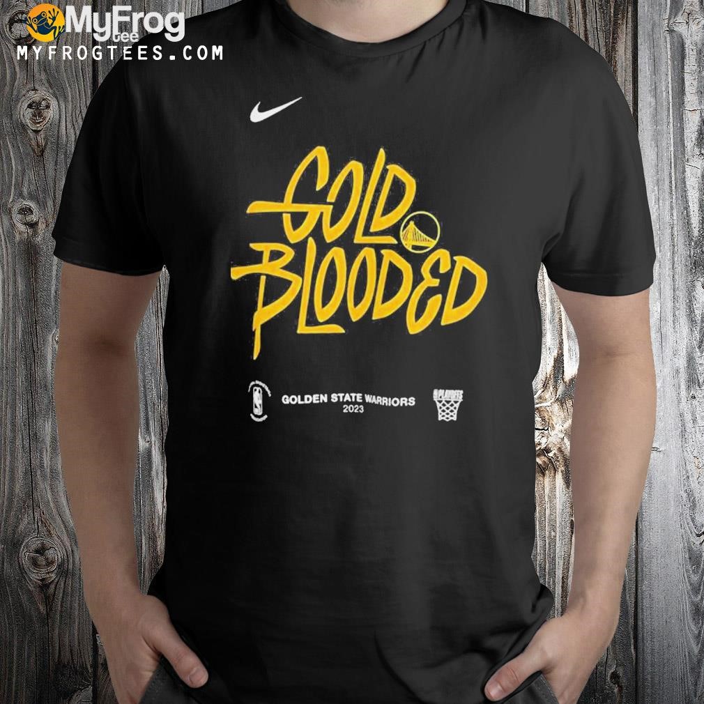 Nike Golden State Warriors Gold Blooded 2023 NBA Playoff Shirt