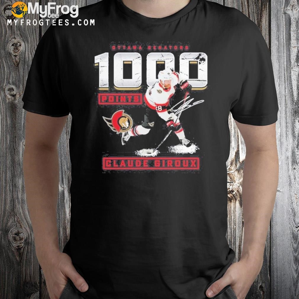 Ottawa Senators 1,000 Points Claude Giroux Shirt