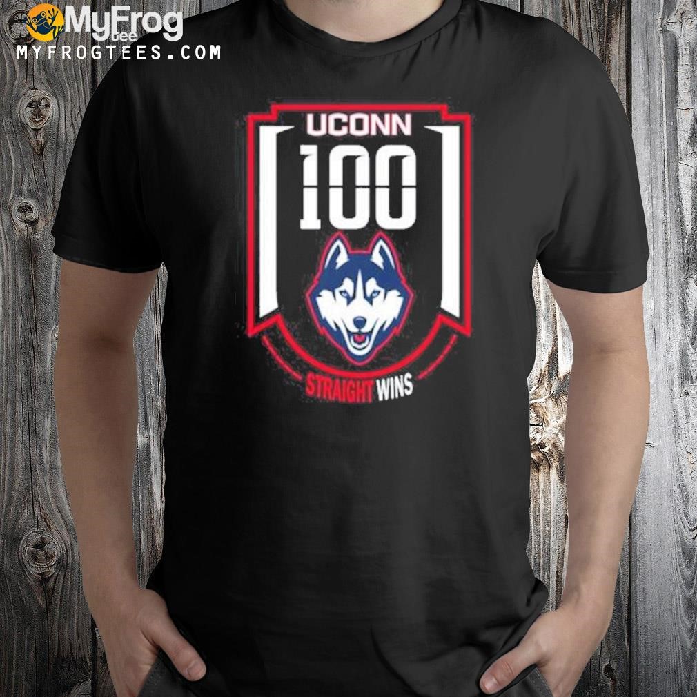 Uconn Huskies 100 Straight Wins Ncaa National Champions Men’S Basketball 2023 Shirt