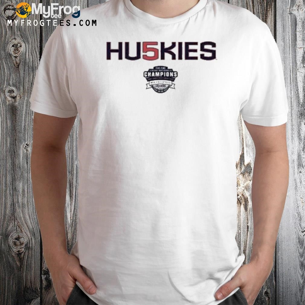 Uconn Huskies Huskies Five-Time National Champions Shirt