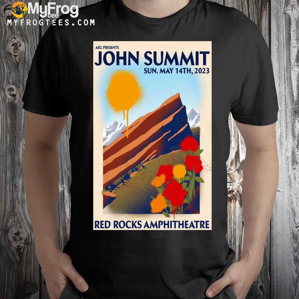 Design Official john summit may 14 2023 red rocks morrison Colorado poster shirt