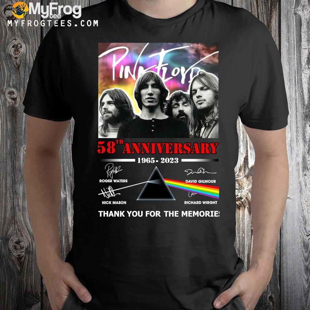 Design Pink Floyd 58th Anniversary 1965 – 2023 Thank You For The Memories T-Shirt