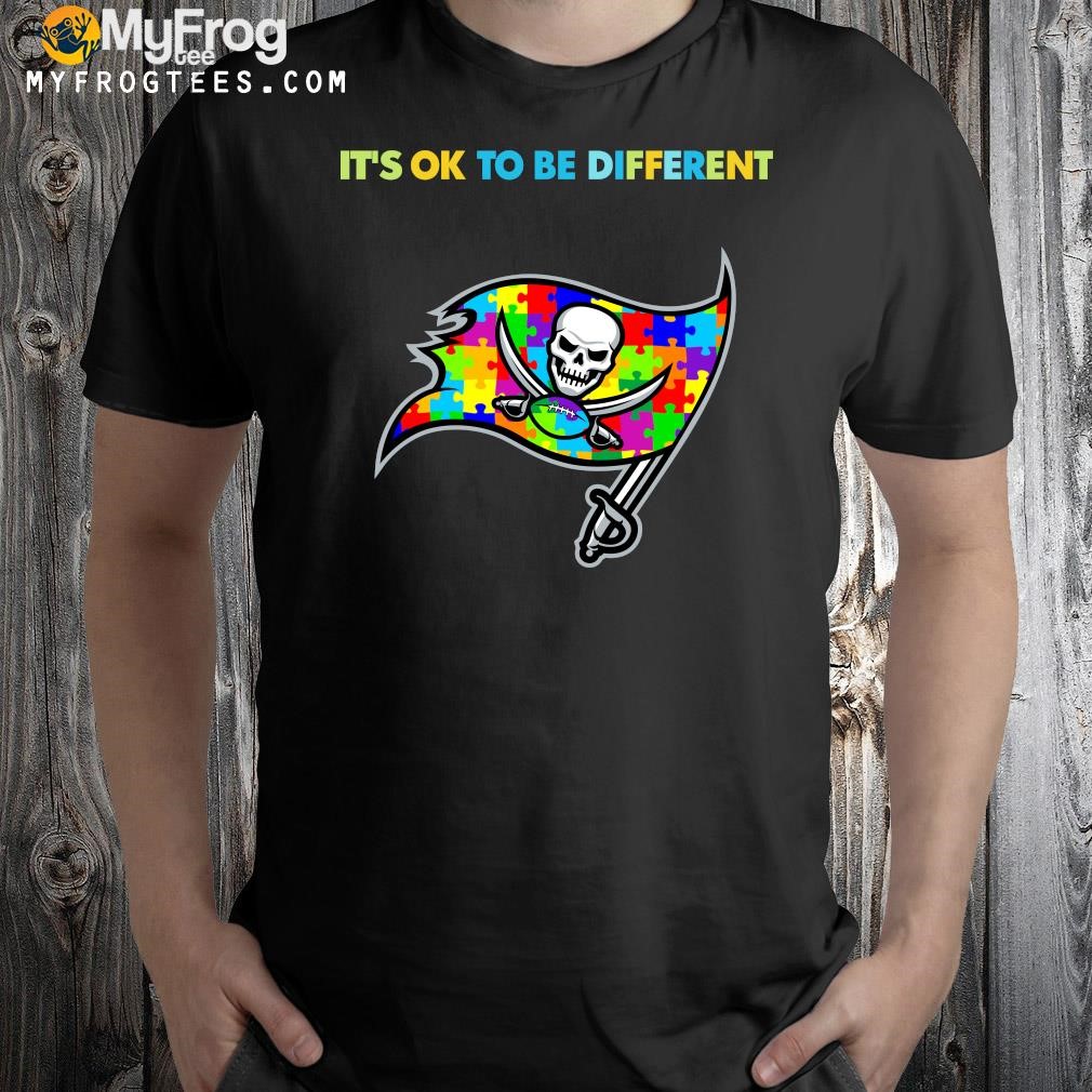 Design Tampa Bay Buccaneers Autism it's ok to be different 2023 shirt