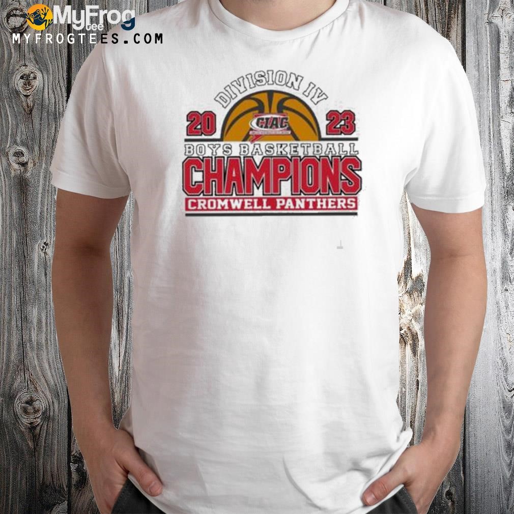 Division Iv 2023 Boys Basketball Champions Cromwell Panthers logo shirt