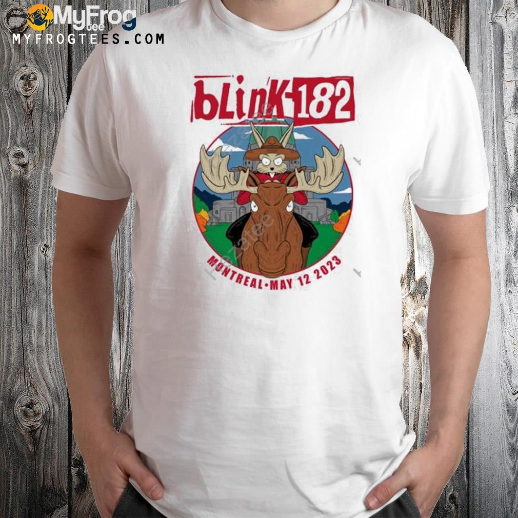 Ian williams blink182 merchmontreal may 12 2023 logo shirt