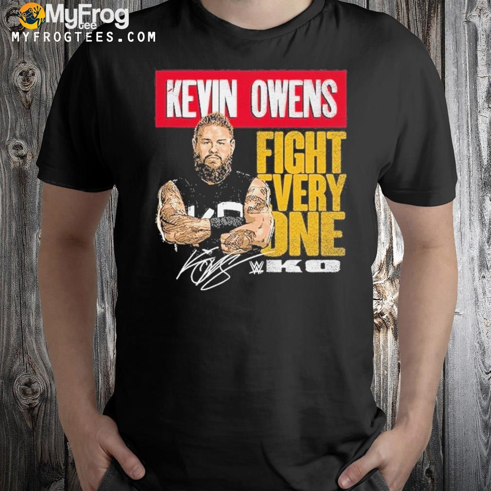 Men's 500 level black kevin owens fight. every. one. triblend shirt