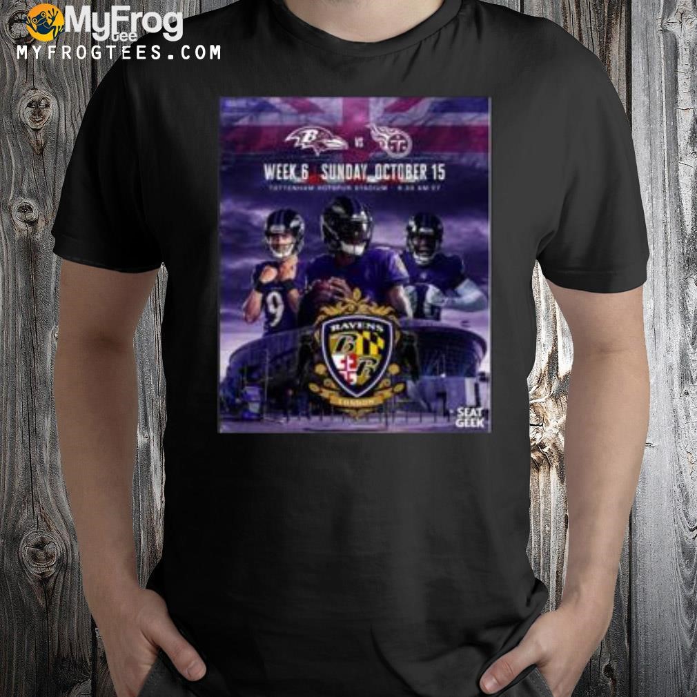 Ravens vs Titans tottenham hotspur stadium shirt