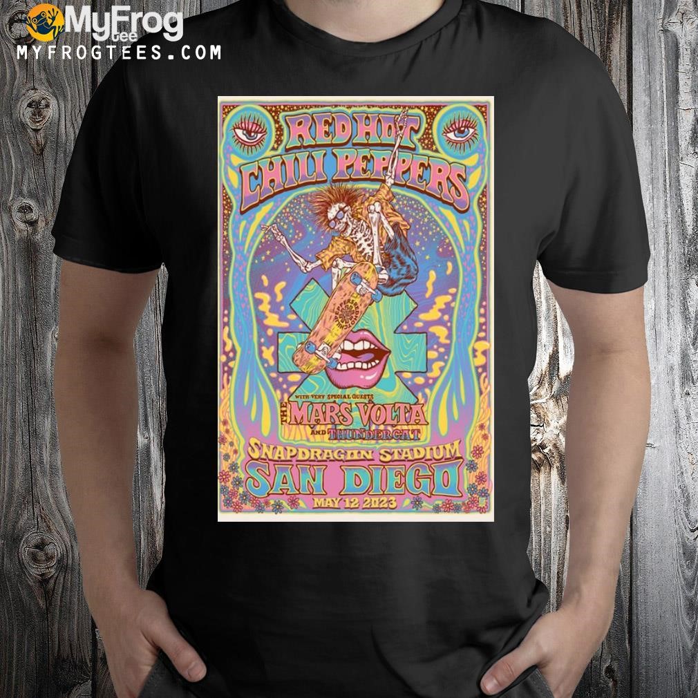 Red hot chilI peppers san diego ca 2023 poster shirt