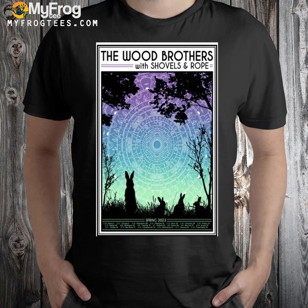 Spring tour 2023 the wood brothers poster shirt