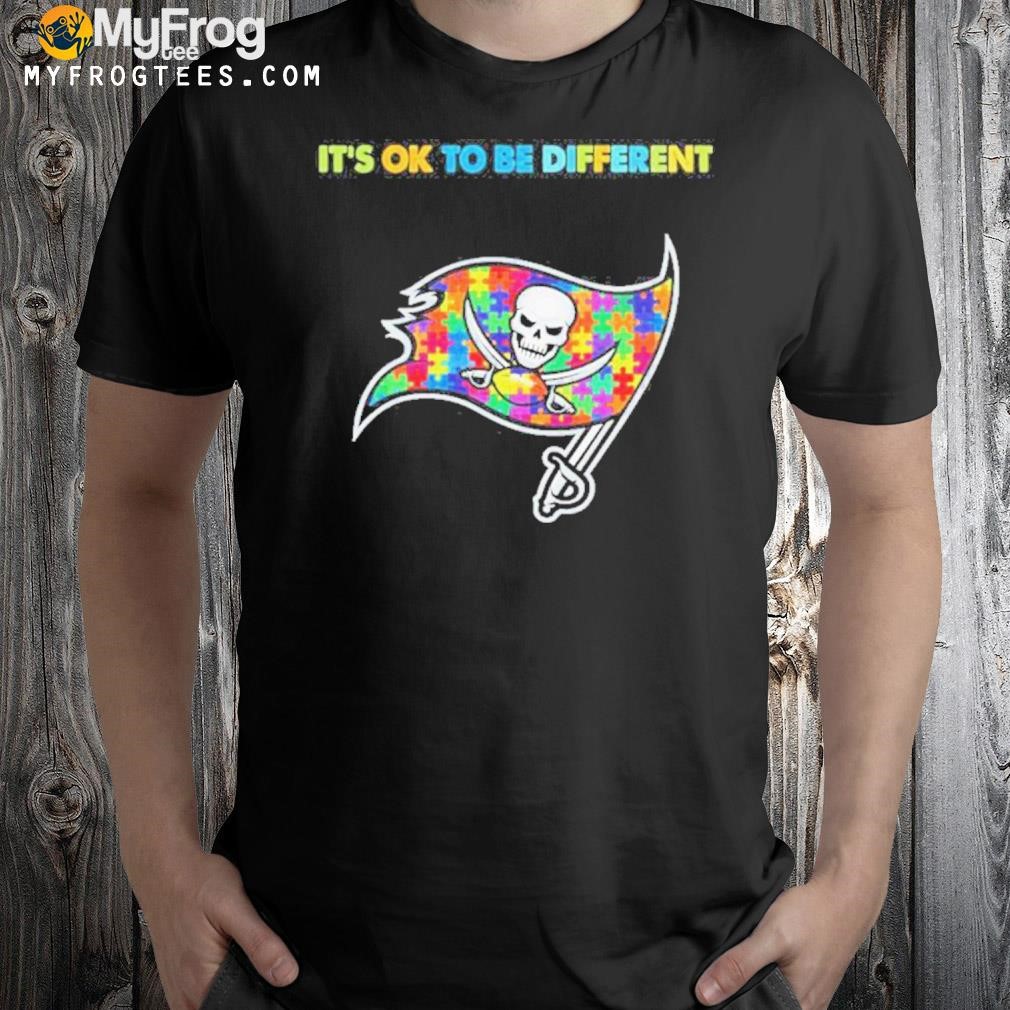 Tampa Bay Buccaneers Autism it's ok to be different 2023 shirt