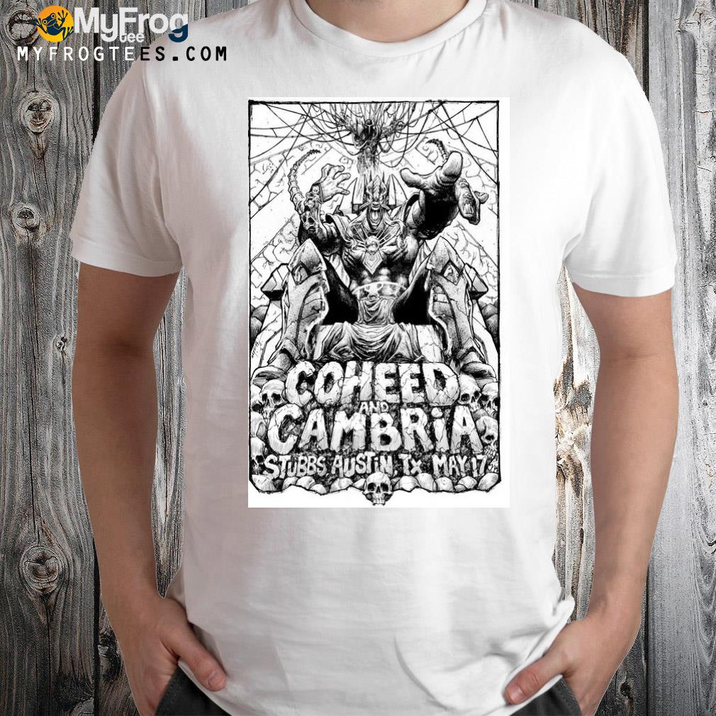 Coheed and cambria austin tx 05 17 2023 stubb's waller creek amphitheater poster shirt