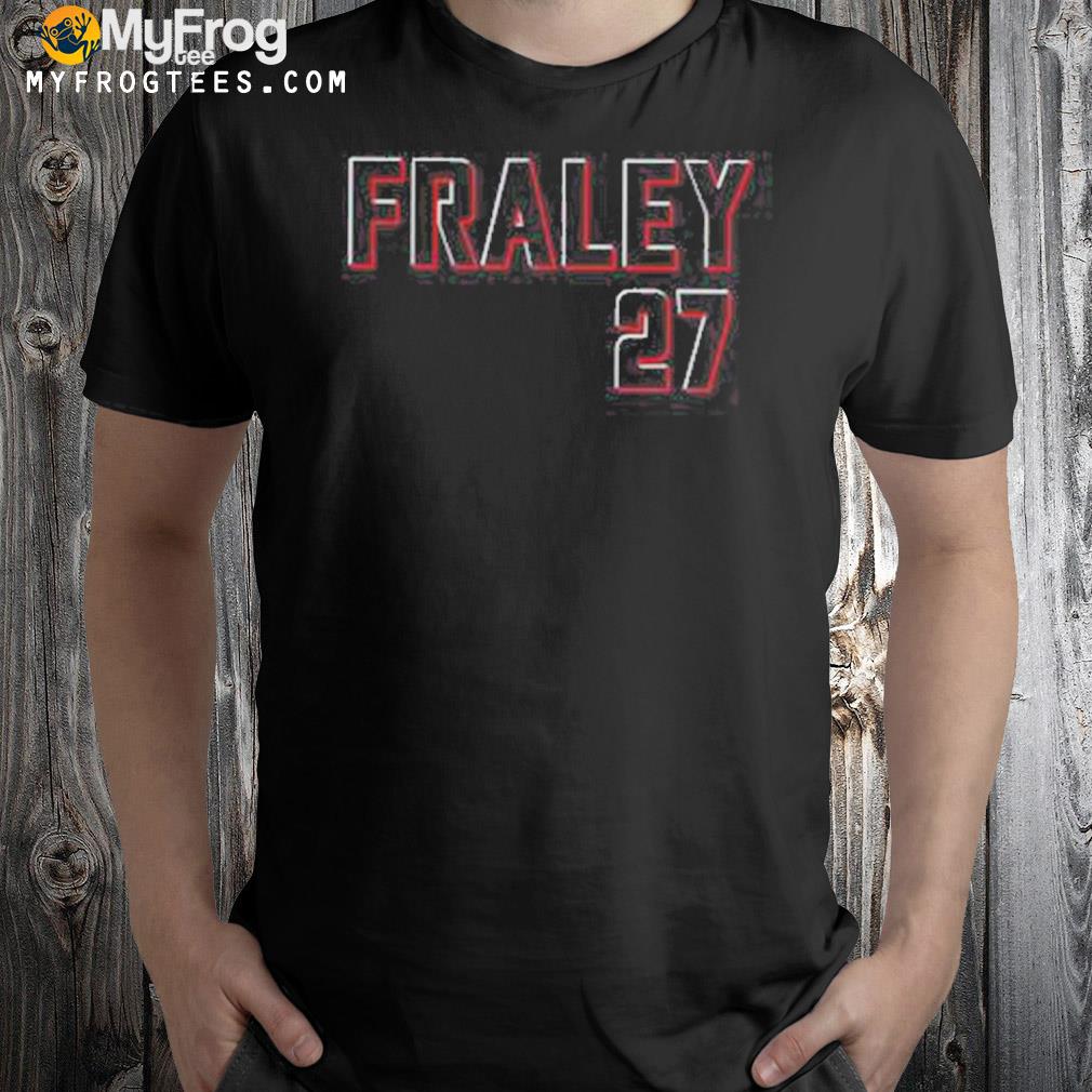 Jake fraley #27 cincinnatI reds baseball 2023 logo shirt
