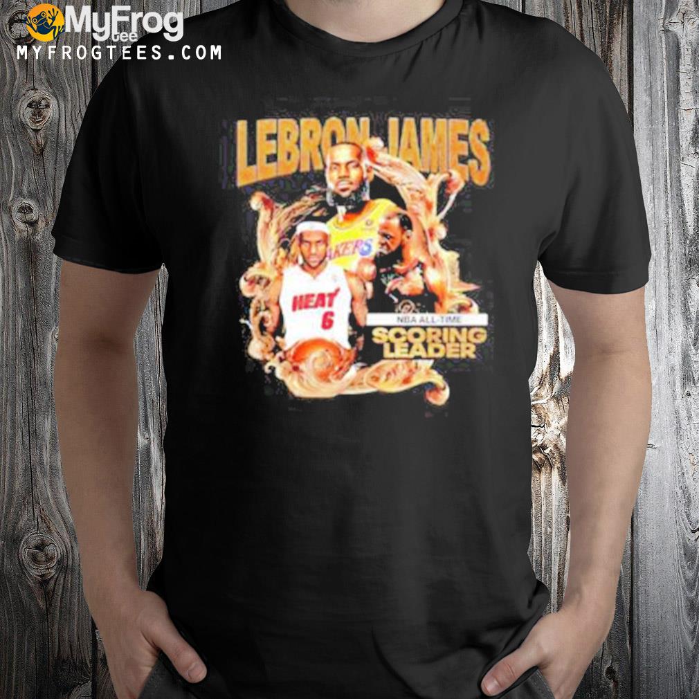 Lebron James Nba All-Time Scoring Leader Picture Collage shirt