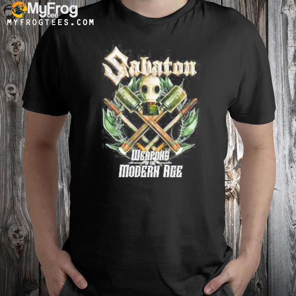 Sabaton merch echoes of the great war – weapons shirt