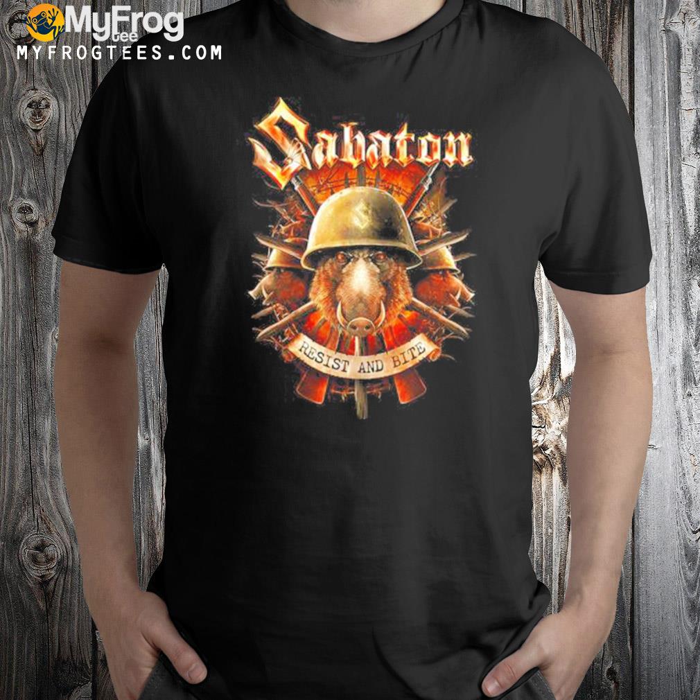 Sabaton merch resist and bite shirt