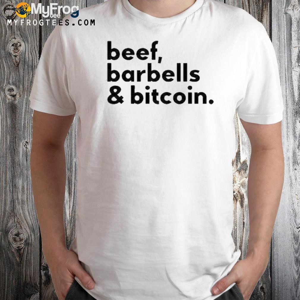 Official Beef barbells and bitcoin tee